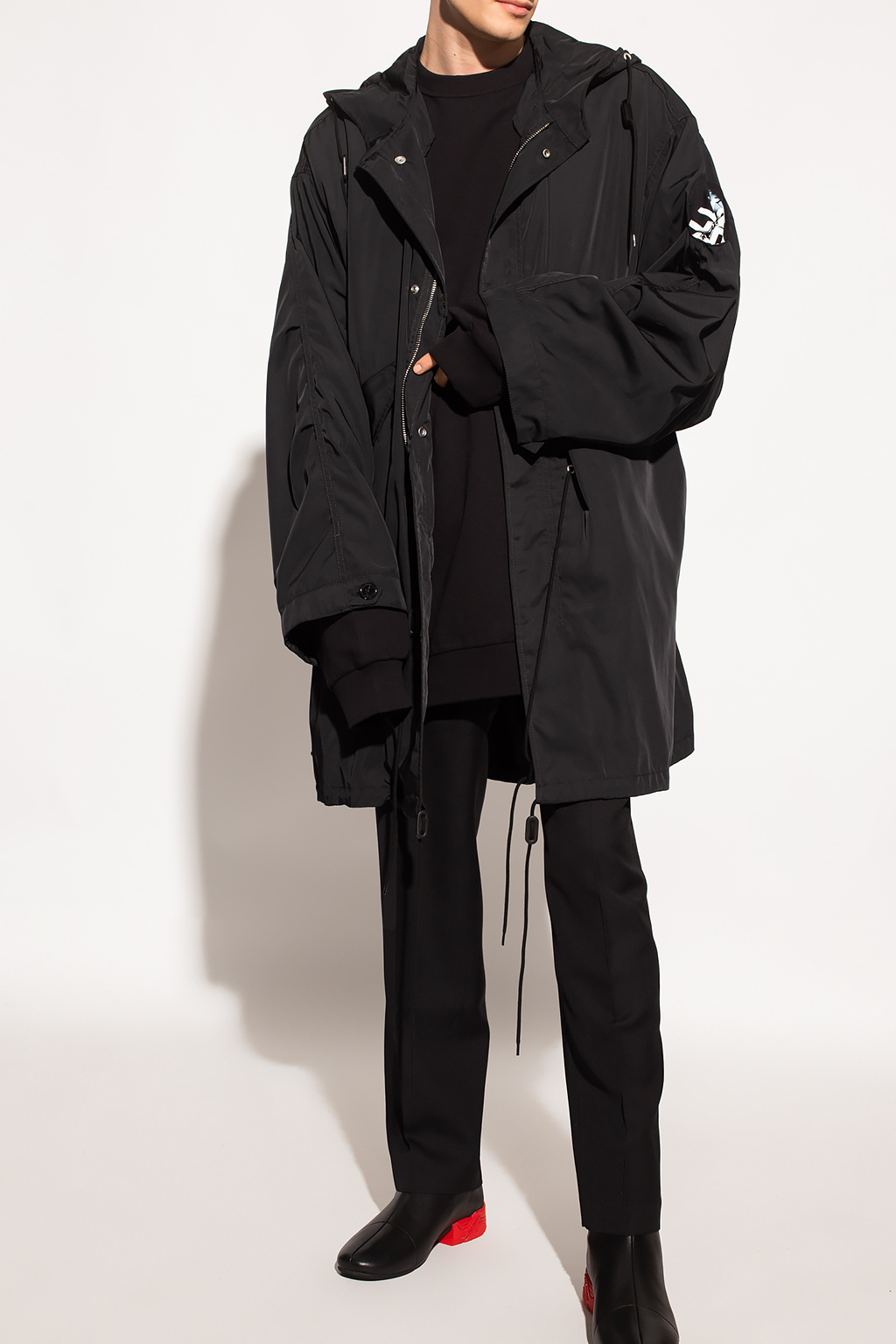 【送料&関税込】Raf Simons Sweatshirt With Logo Sweatshirt Raf Simons Black size S International in Cotton